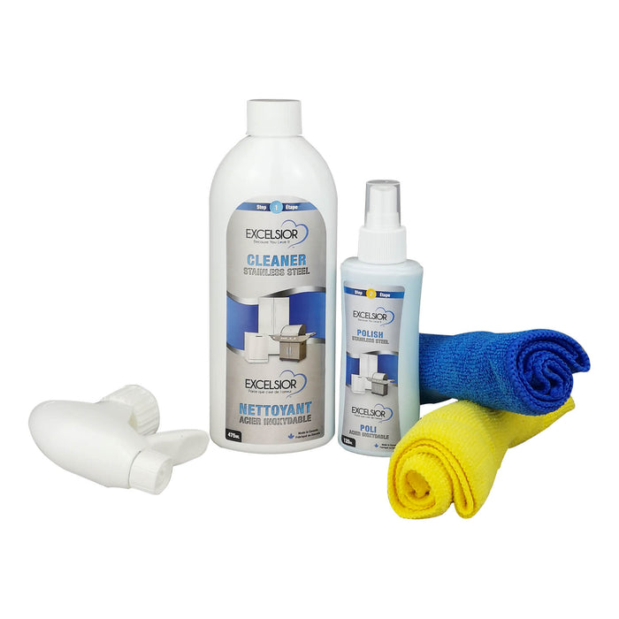 Trousse Nettoyant& Poli acier Inoxydable