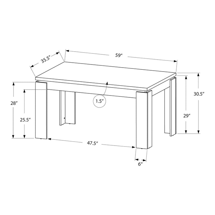Table salle à manger - 36" x 60"