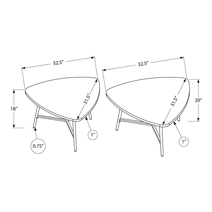 Ensemble de tables - 2 pcs