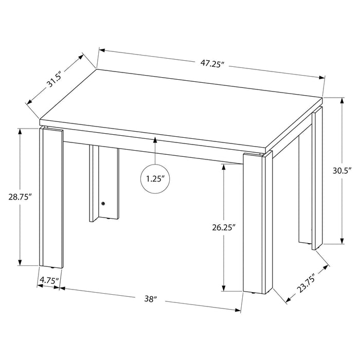 Table salle à manger - 32" x 48"
