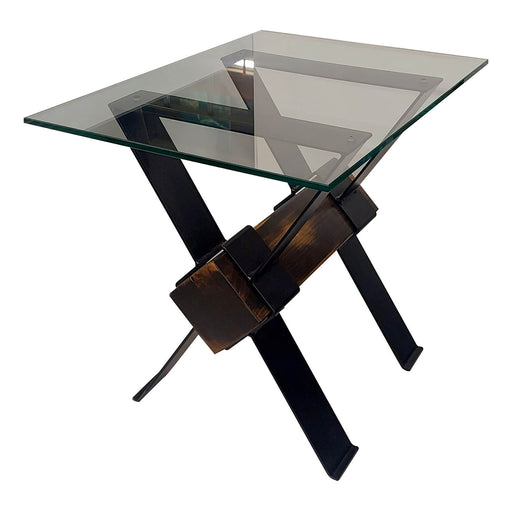 Table de bout rectangle avec poutre