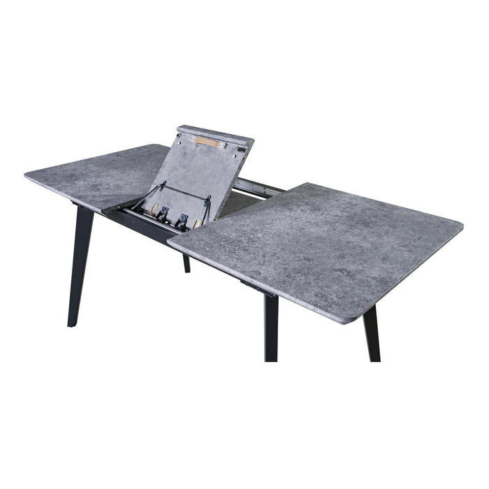 Table Arabica avec rallonge escamotable.