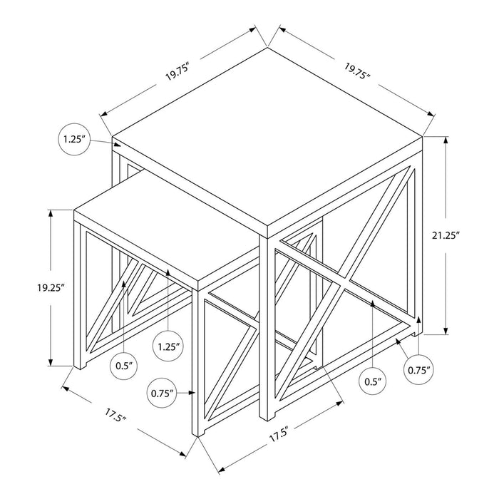 Table Gigogne 2 mcx