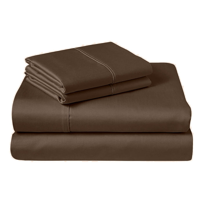 Drap bambou coton égyptien satiné 330 fils